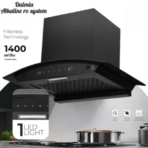 Dalmia motion sensor filterless kitchen chimney with 1400 m3 hr suction